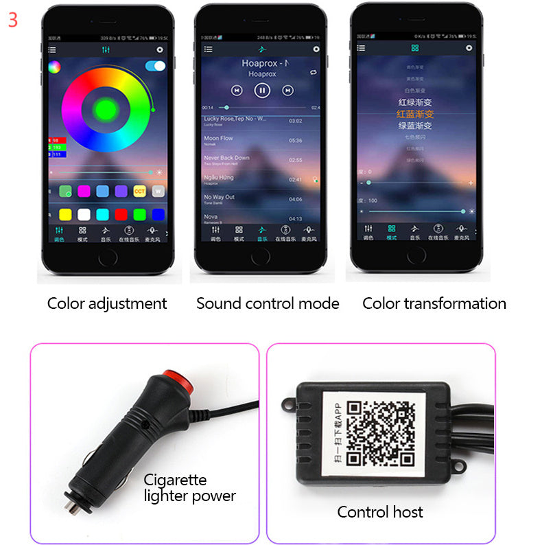 Car Fiber Optic Ambient Light