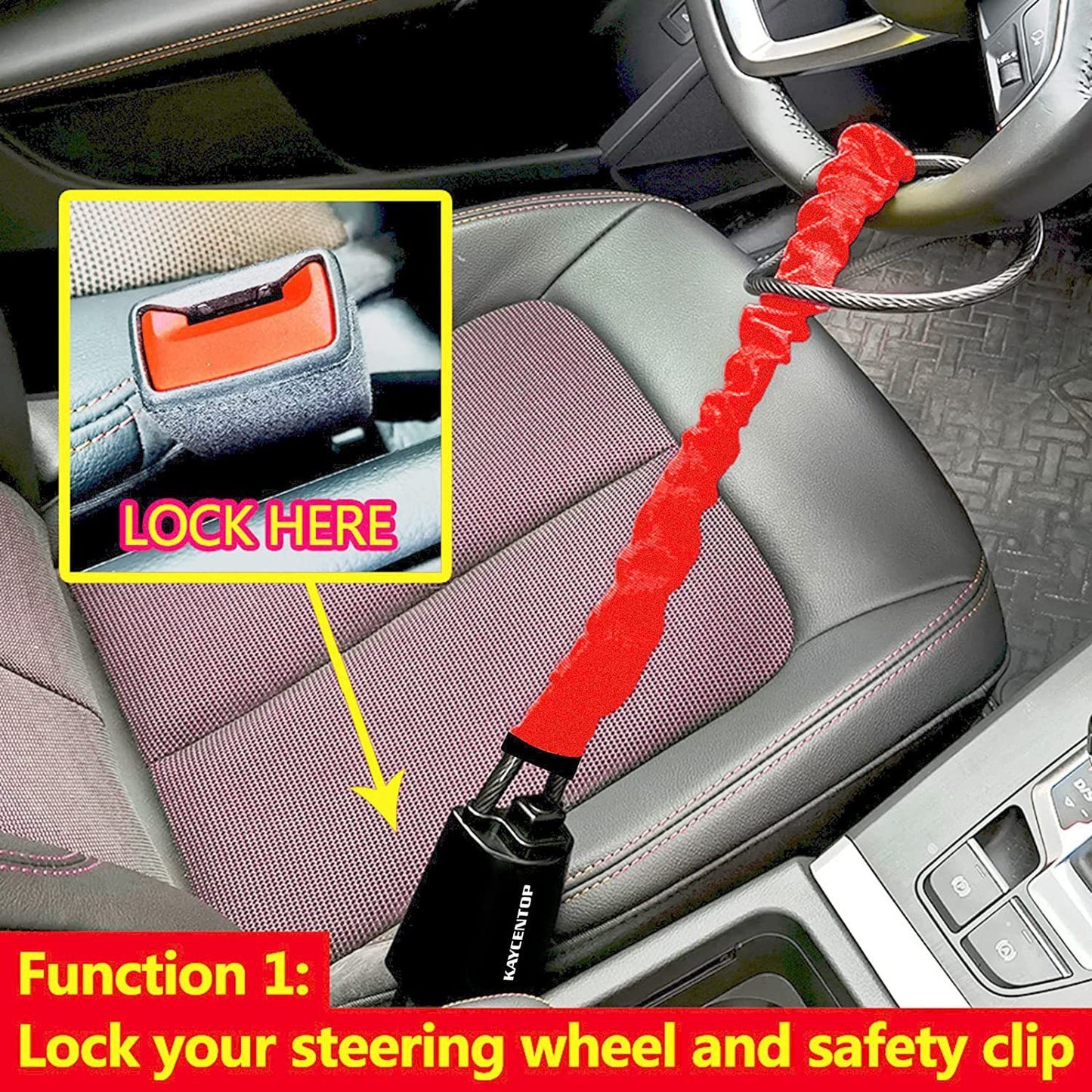 Car Steering Security Anti-theft Lock