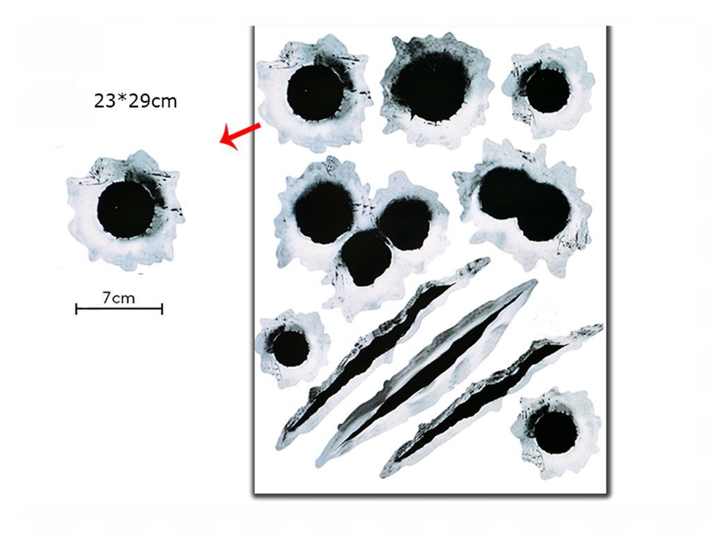 Bullet Hole Crack Car Sticker