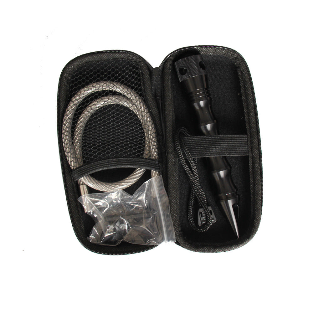 Stinger Tactical Whip Emergency Tool Self Defense Aluminum Anti Skid Glass Breaker Emergency Hammer Survival Kit