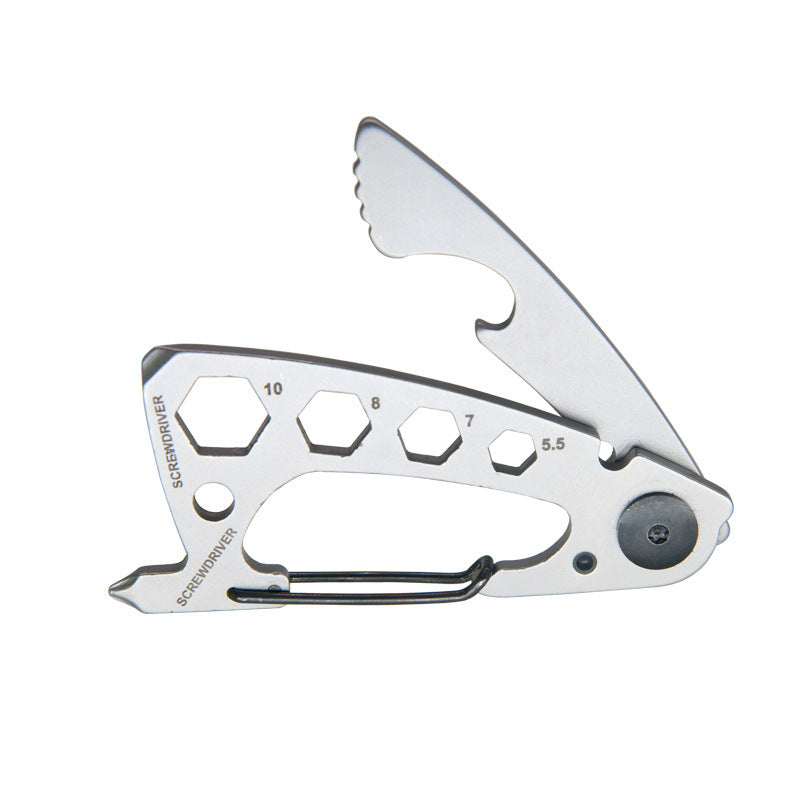 Mini Multifunctional Card Screwdriver Slotted Screwdrivers Keychain Bottle Opener Outdoor Survival Rescue Emergency Tool