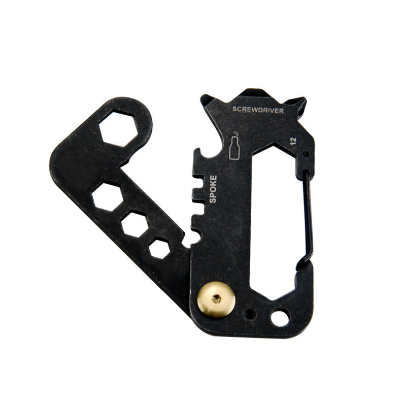 Mini Multifunctional Card Screwdriver Slotted Screwdrivers Keychain Bottle Opener Outdoor Survival Rescue Emergency Tool