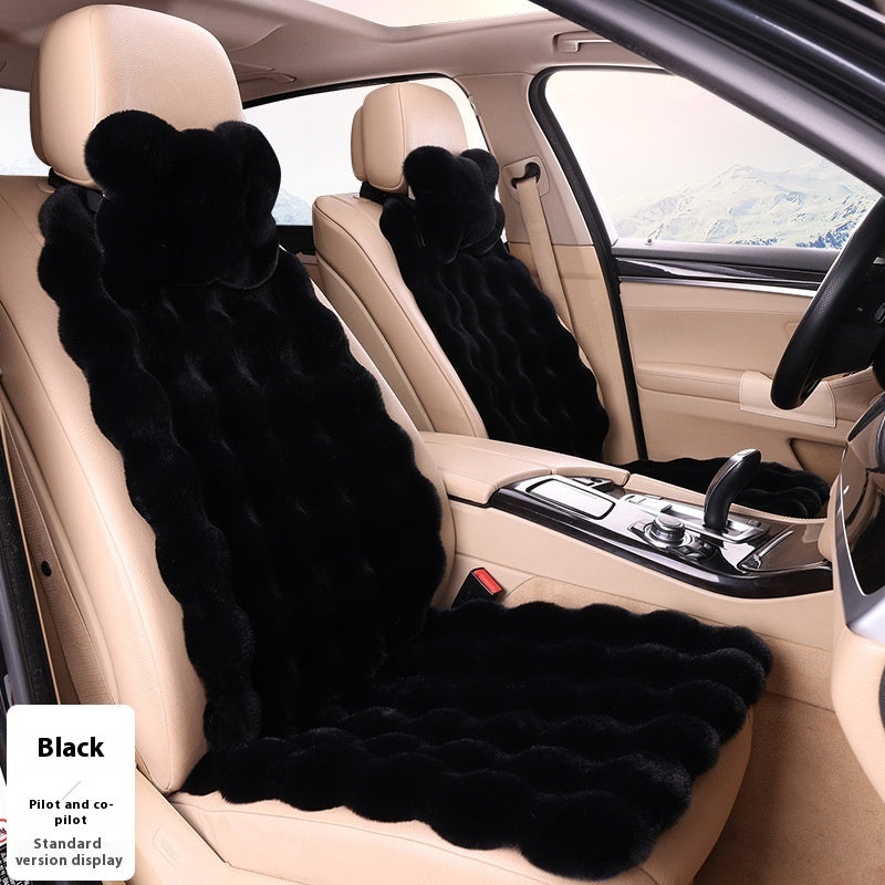 Bubble Velvet Winter Car Cushion Thickened Warm Plush Warm Universal Seat Cushions Seat Cover